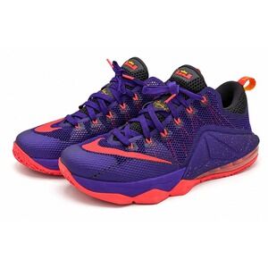 Nike LeBron 12 Low Men's  10.5 Court Purple Athletic Basketball Shoes 724557-565